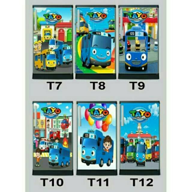 Stiker kulkas motif tayo 1pintu & 2pintu
