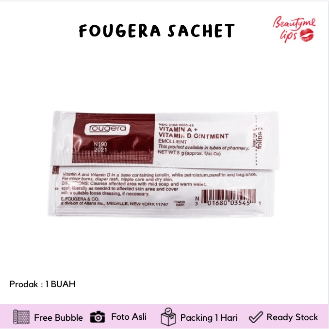 Fougera SACHET / FOUGERA TUBE Aftercare untuk Sulam Alis atau perawatan