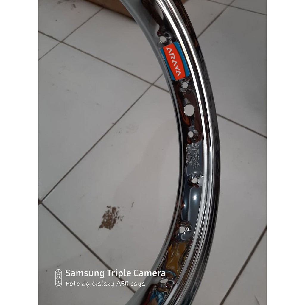 Rims Velg sepeda anak ukuran 12 inch Besi Hole 16 ARAYA ORIGINAL JAPAN