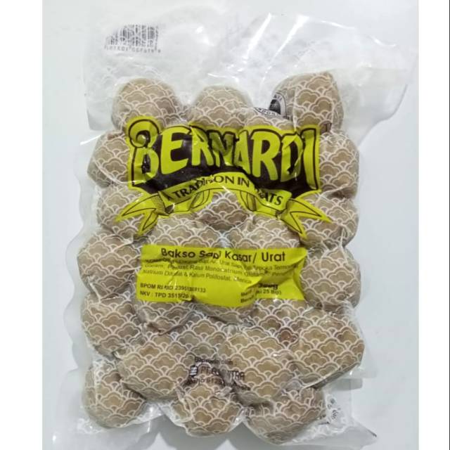 

Bernardi Bakso Sapi Kasar (Urat) 25pcs