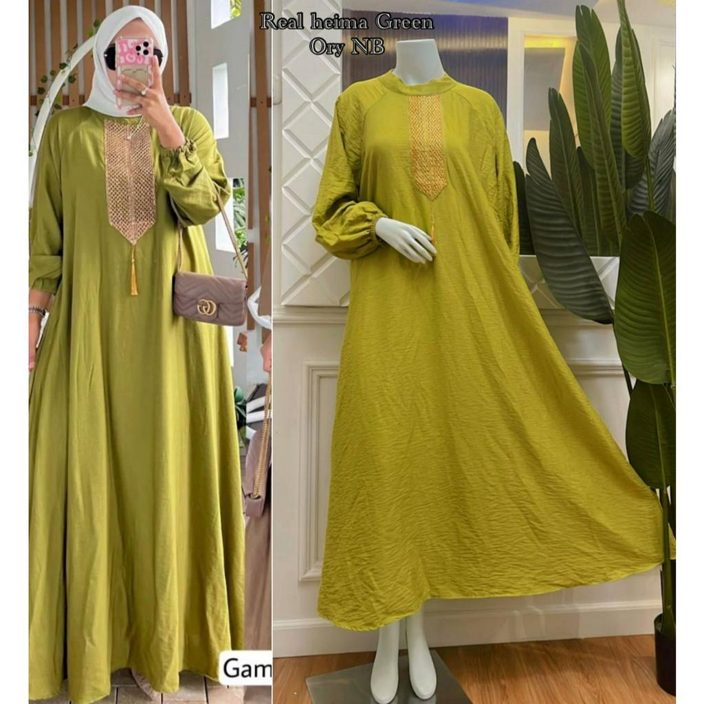 HEIMA DRESS GAMIS RENDA POLO LINEN