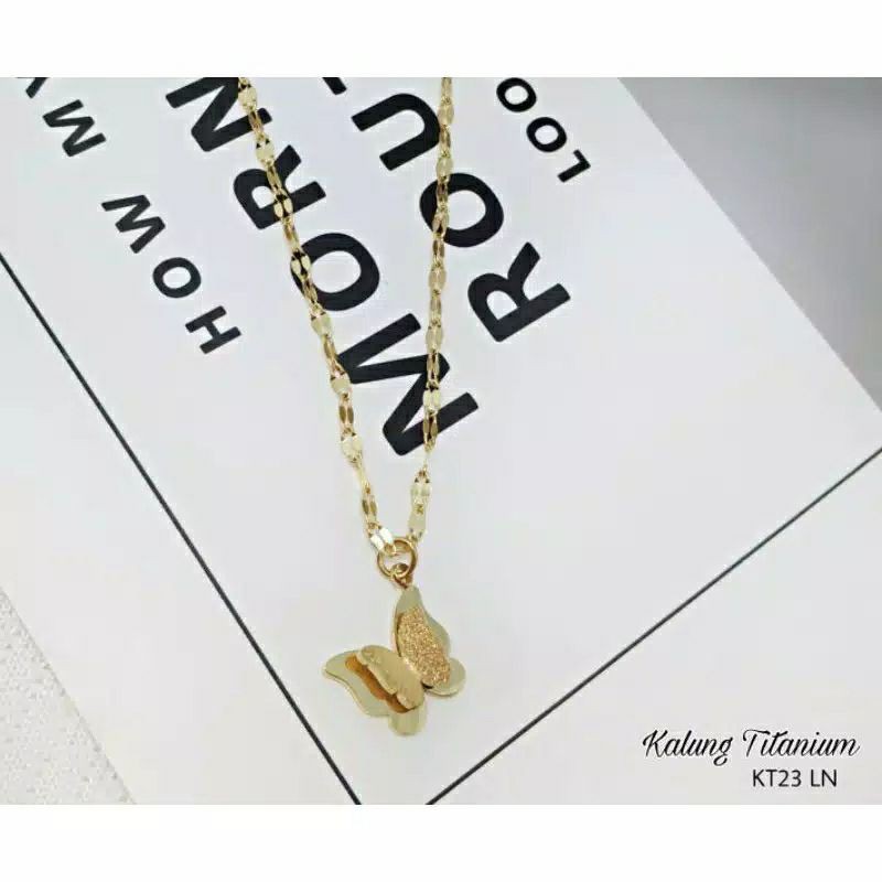 Fourfashion Kalung Titanium Kupu kupu KT23-29 LN