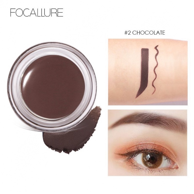 FOCALLURE Waterproof Eyebrow Cream Hot Sale Eyebrow Gel With Eyebrow Brush Long Lasting Eyebrow Makeup-5 Colors