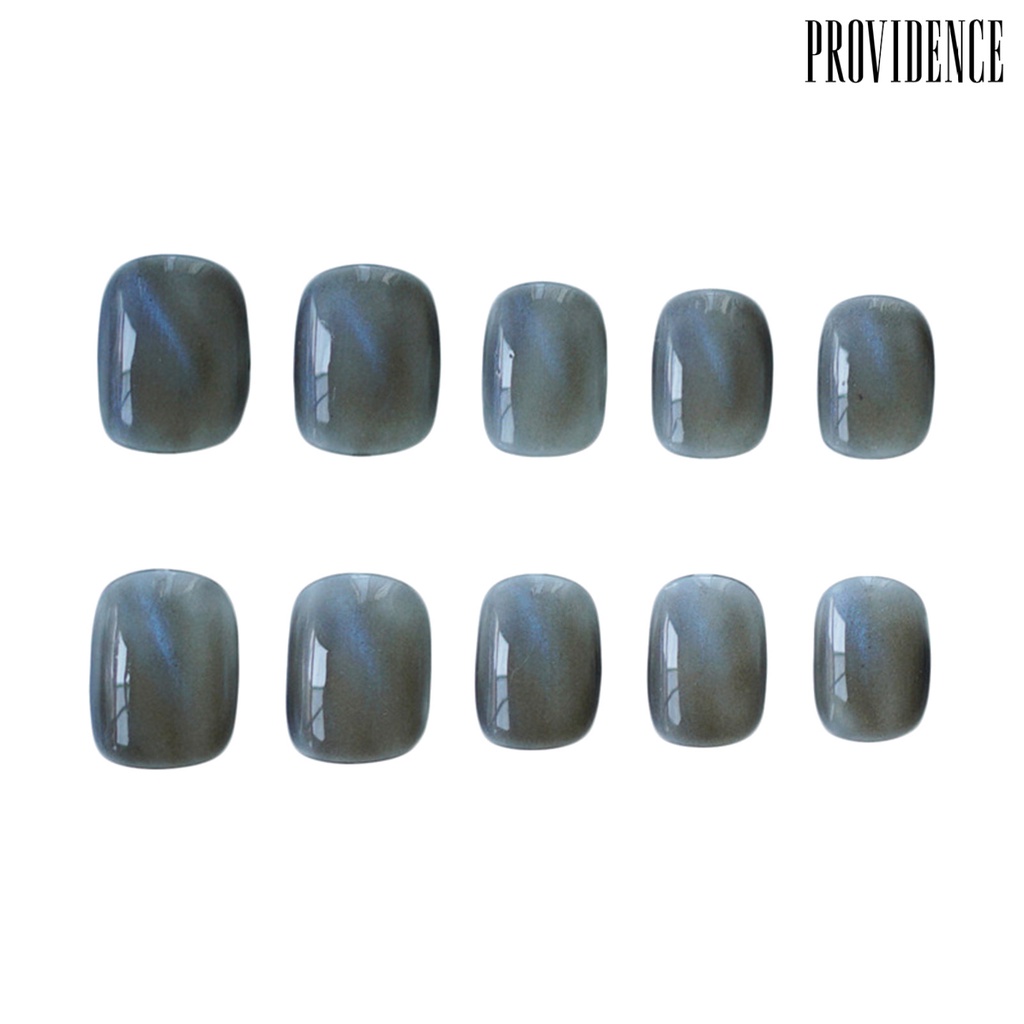 Providence 24Pcs Blue Cat Eye Design Full Cover False Decal Nail Art Accessory Sticker