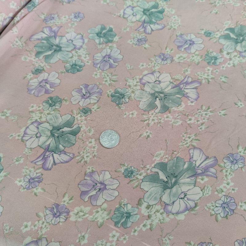 Kain Bahan Sifon Meteran Motif Untuk Hijab / Kebaya / Gamis / Tunik