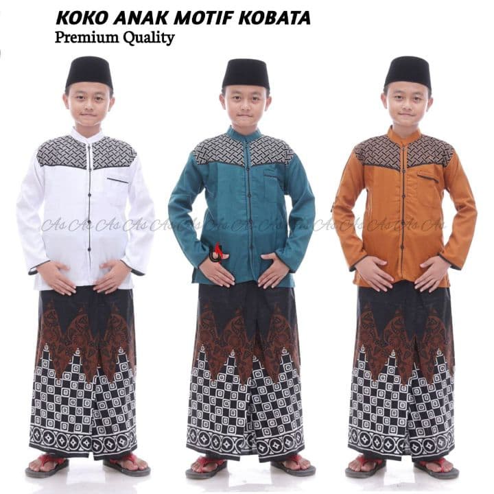 BAJU KOKO ANAK REMAJA SD SMP LENGAN PANJANG KEMEJA KOKO ANAK LAKI LAKI BUSANA MUSLIM TERBARU KOKO BA