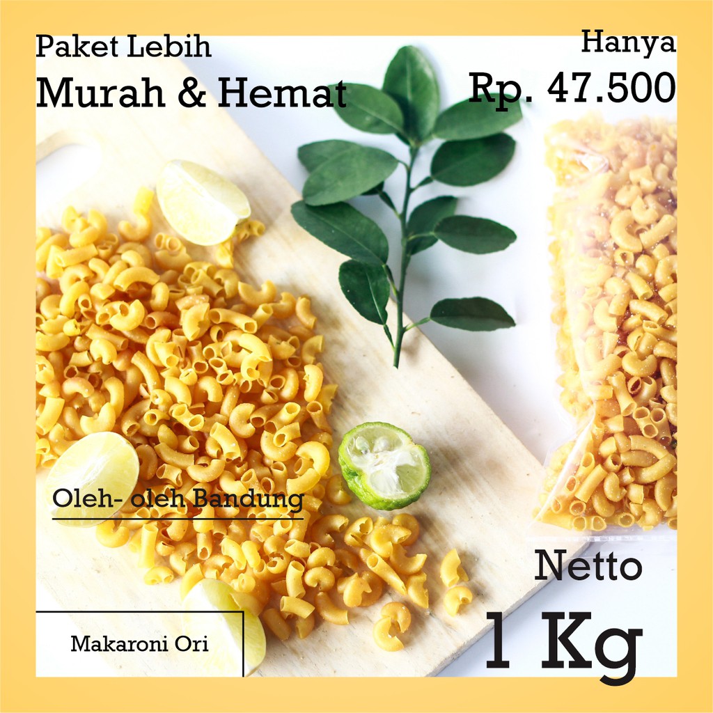 

Makanan ringan/Makaroni/1Kg/cemilan/snack/murah/oleh oleh/cemilan kiloan/cemilan sehat/snack sehat/s