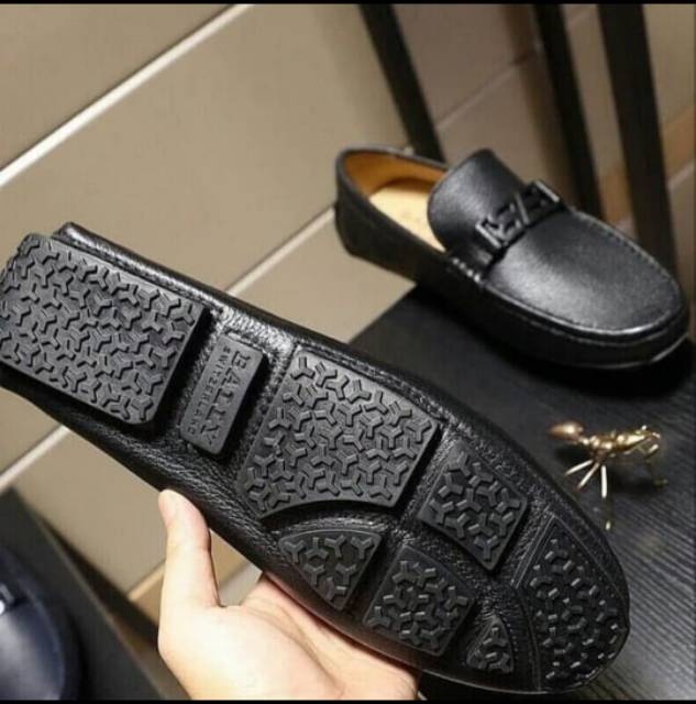 Sepatu Loafers Pria B**ly black mirror quality