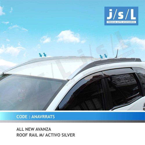 Roof Rail Avanza Xenia Veloz 2019 Model Activo Silver