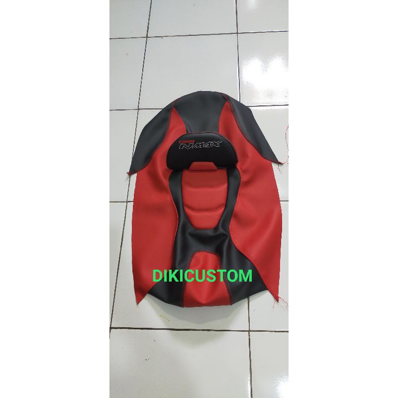 kulit jok nmax modif Eropa bahan MBtech. cover jok kulit custom