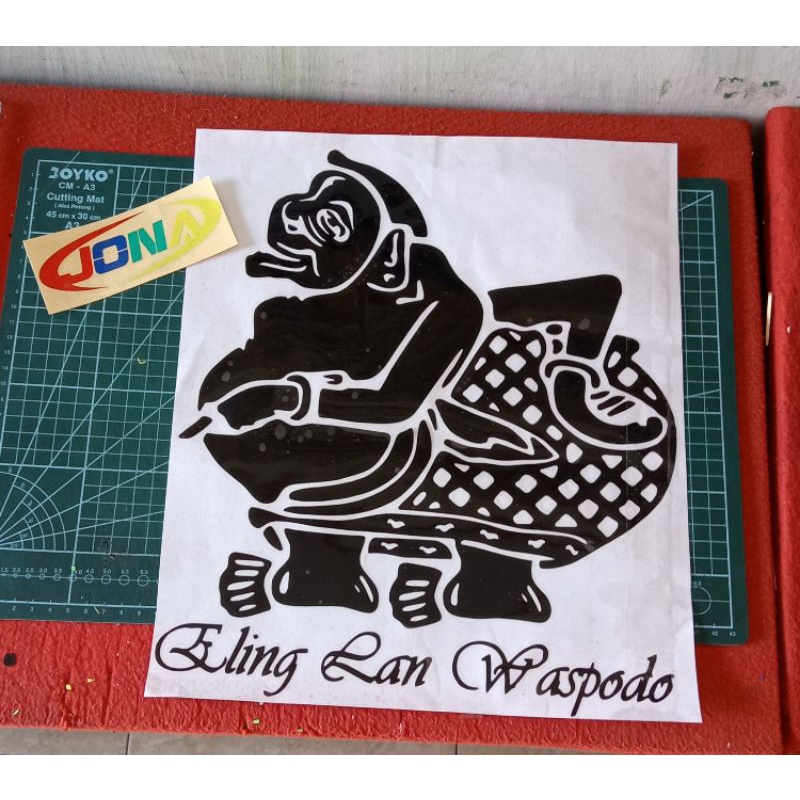 Stiker cutting Wayang Semar