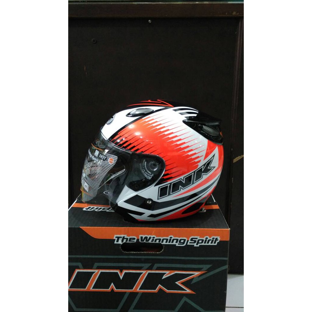 HM-1917 Helm Ink Centro Jet Motif Murah