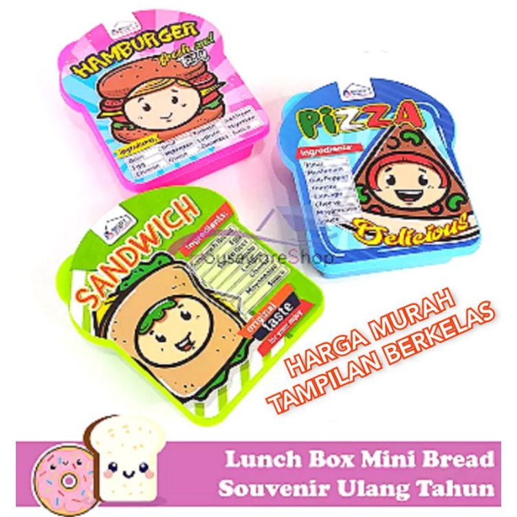 LUNCH BOX GAMBAR MURAH / TEMPAT MAKAN OMPRENG ANAK SOUVENIR ULANG TAHUN MURAH