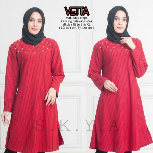 Baju atasan wanita Veta tunik