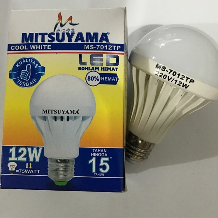 Lampu LED 12W Terang Berkualitas 80% Lebih Hemat Listrik MS7012T