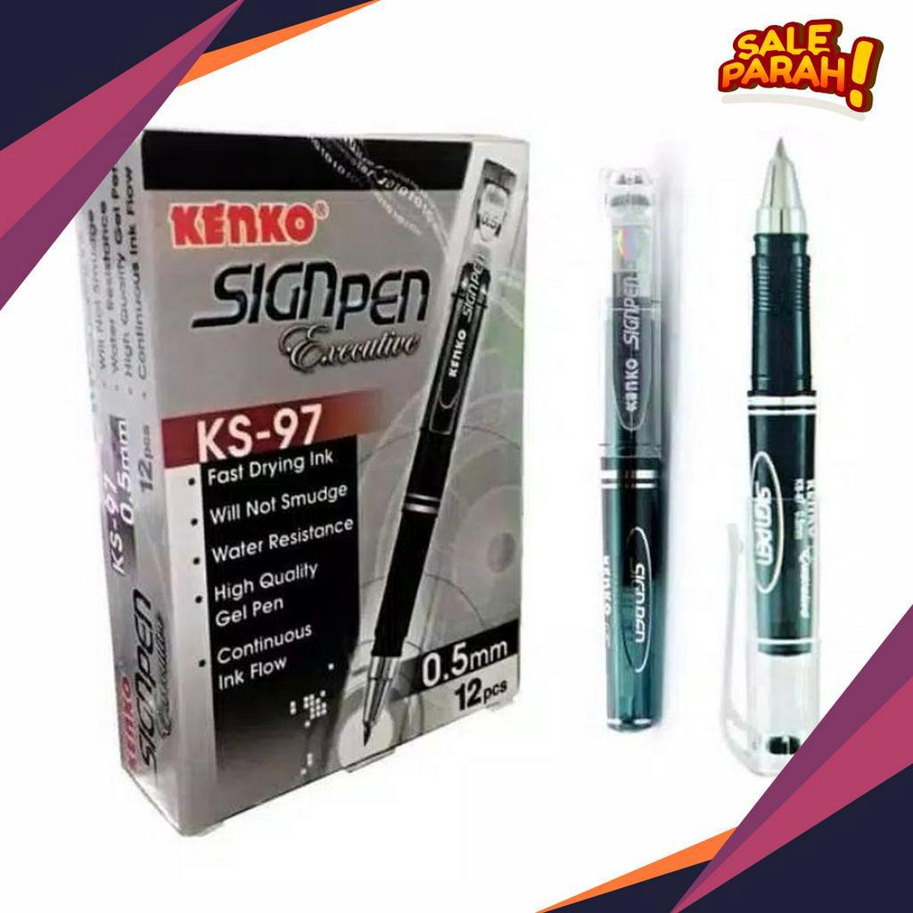 

DISKON AKHIR BULAN Pulpen Gel Kenko Sign Pen KS97 Executive Pen 5mm Harga Satuan