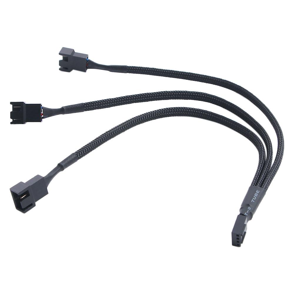 Lanfy Kabel Ekstensi 4pin Tembaga Kaleng High Quality Cooling Fan Cable 1point 3kabel Adaptor Kabel Motherboard Konektor Kabel Motherboard PWM