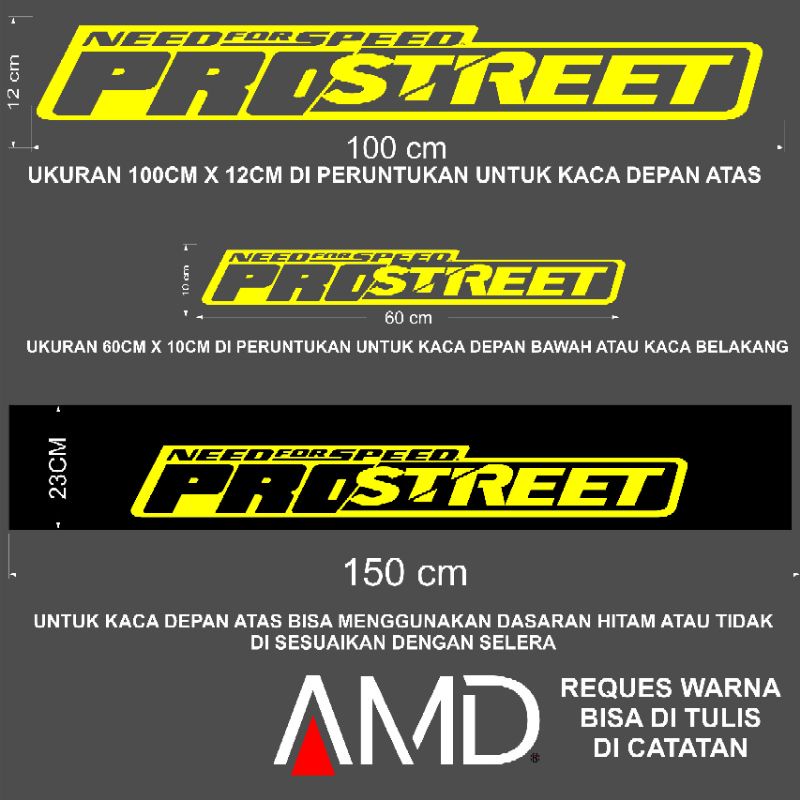 Stiker kaca depan Stiker Sticker Kaca sticker mobil stiker belakang mobil PROSTREET