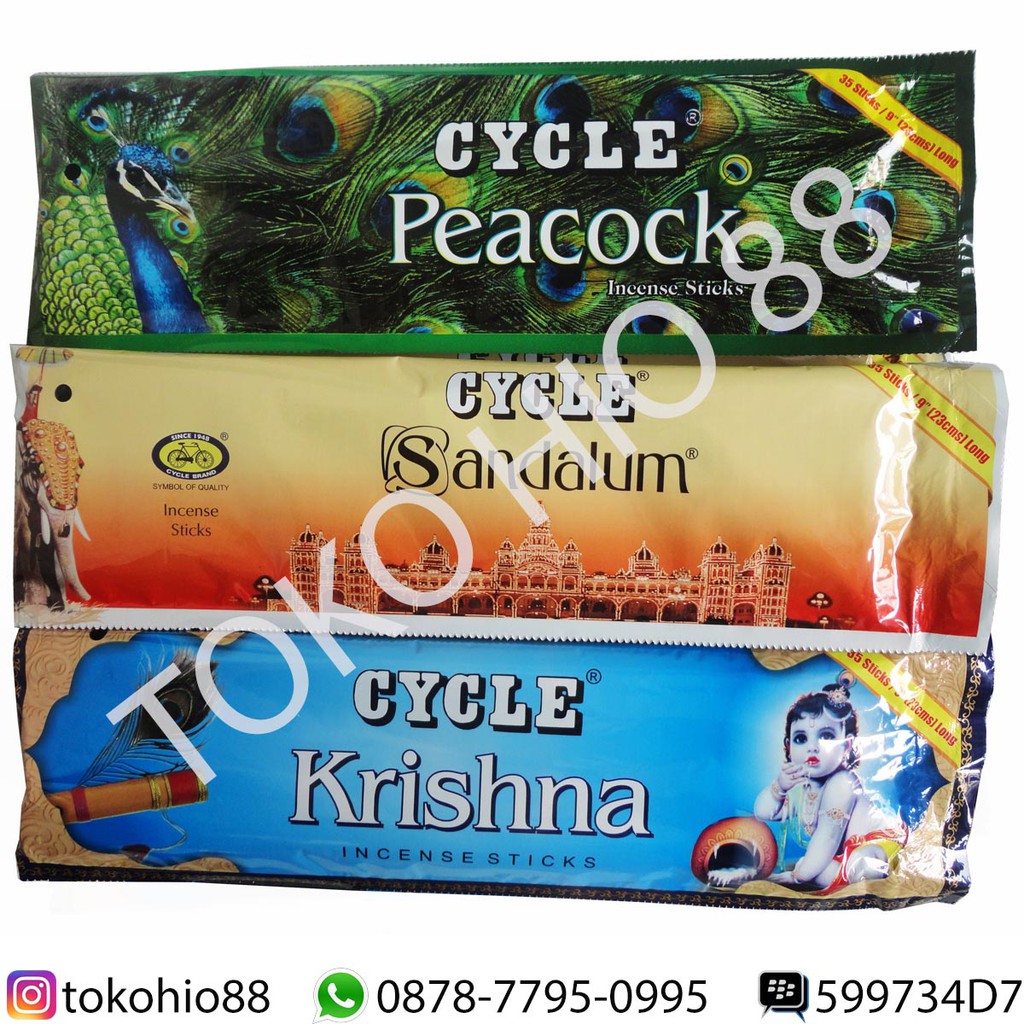 Hio Dupa Buhur Wangi Aromaterapi Merk Cycle India Incense Sticks Aromateraphy Isi 35 Batang Laku