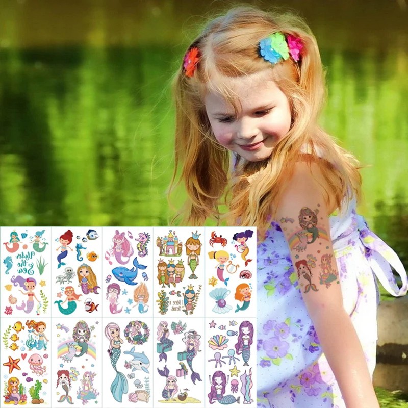 10pcs Tatto anak Unicorn lucu