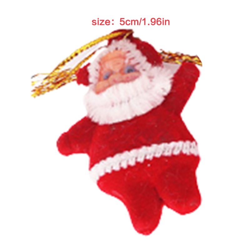 6pcs Ornamen Gantung Desain Santa Claus Untuk Dekorasi Pohon Natal