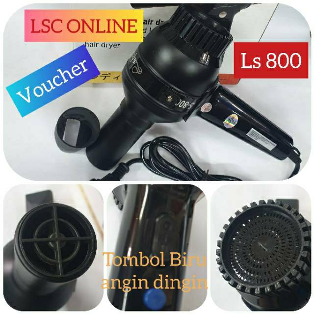 Hairdryer Ladystar Ls800 Hair dryer rambut Angin Kencang,Hairdayer murah 02-027-LS