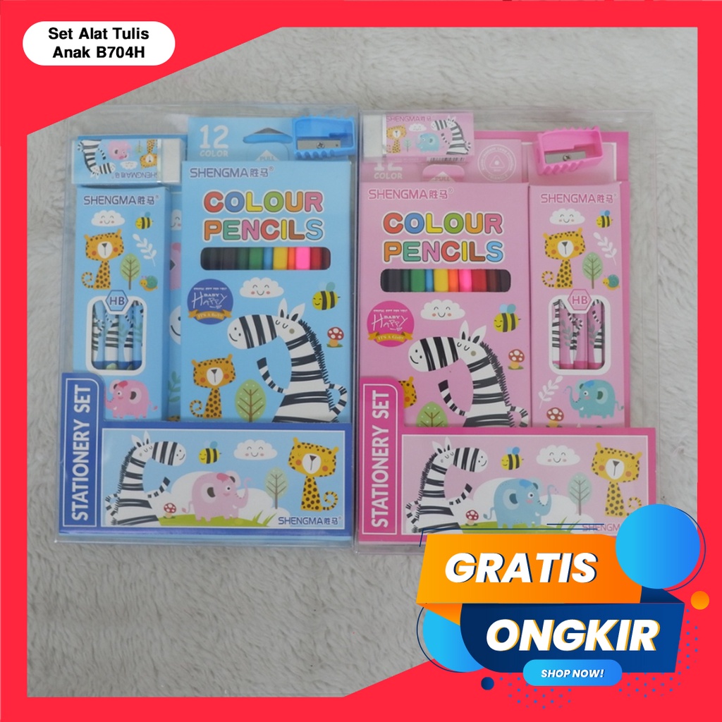 365 STATIONERY SET #41172 Buku &amp; Alat Tulis Anak / Karakter Fancy Gambar Lucu