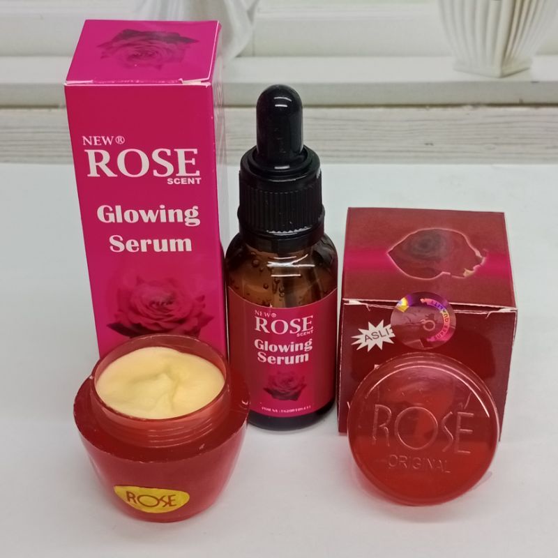 Cream Rose Original Tutup Timbul(paket cream+serum)