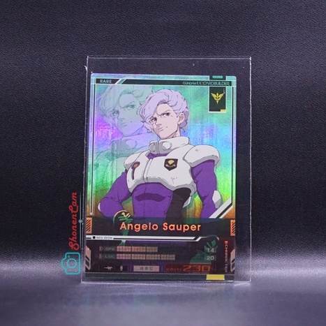 Kartu Gundam Bandai U.C Card Builder : Angelo Sauper [CE019]