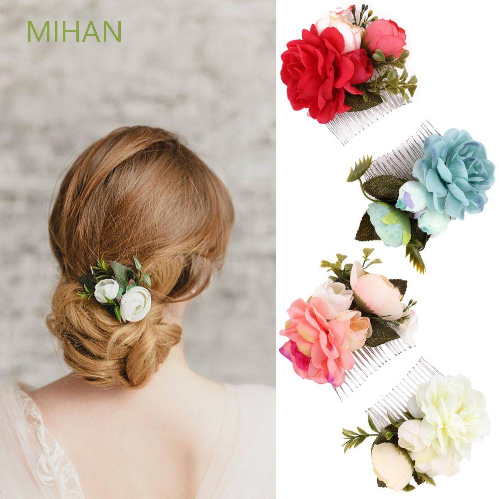 bridal flower hair clip