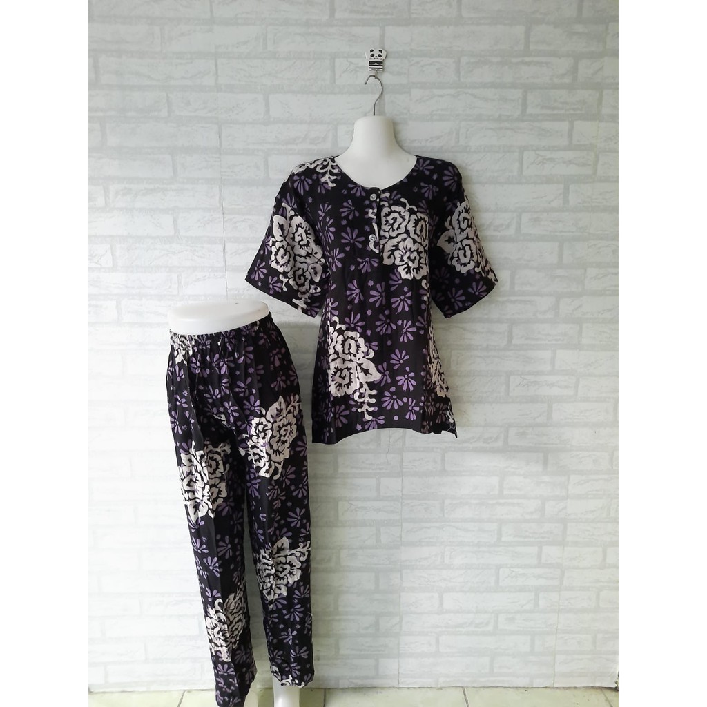 setelan baju tidur jumbo batik cap