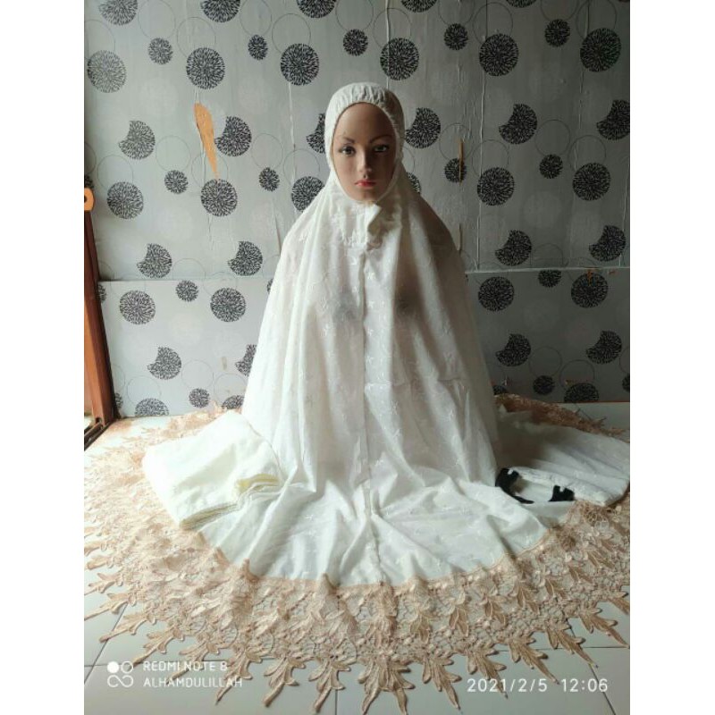 MUKENA MURAH //MUKENA BORDIR //Mukena potongan daun