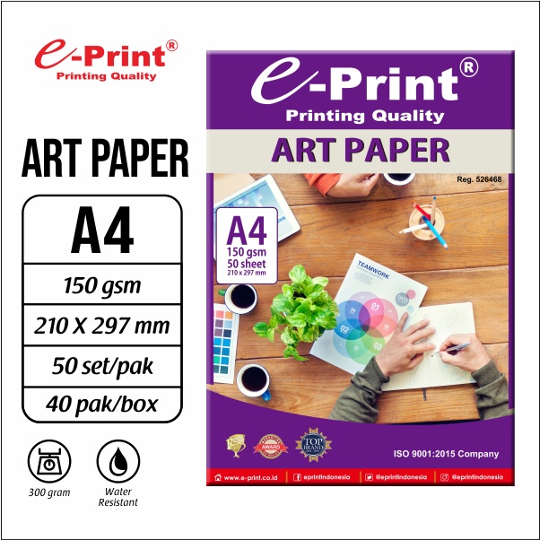 

Kertas e-Print A4 ART PAPER 150gsm