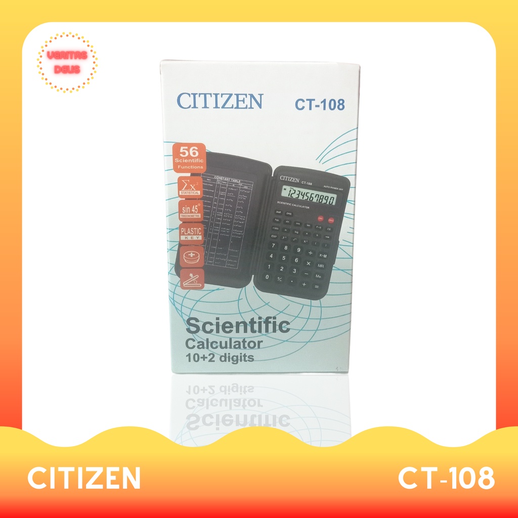 

Kalkulator Scientific Citizen CT-108 (Gratis 1 buah baterai cadangan)