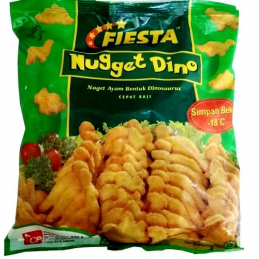 

Fiesta Dino Chicken Nugget Naget Ayam Bentuk Dinosaurus 500 Gr