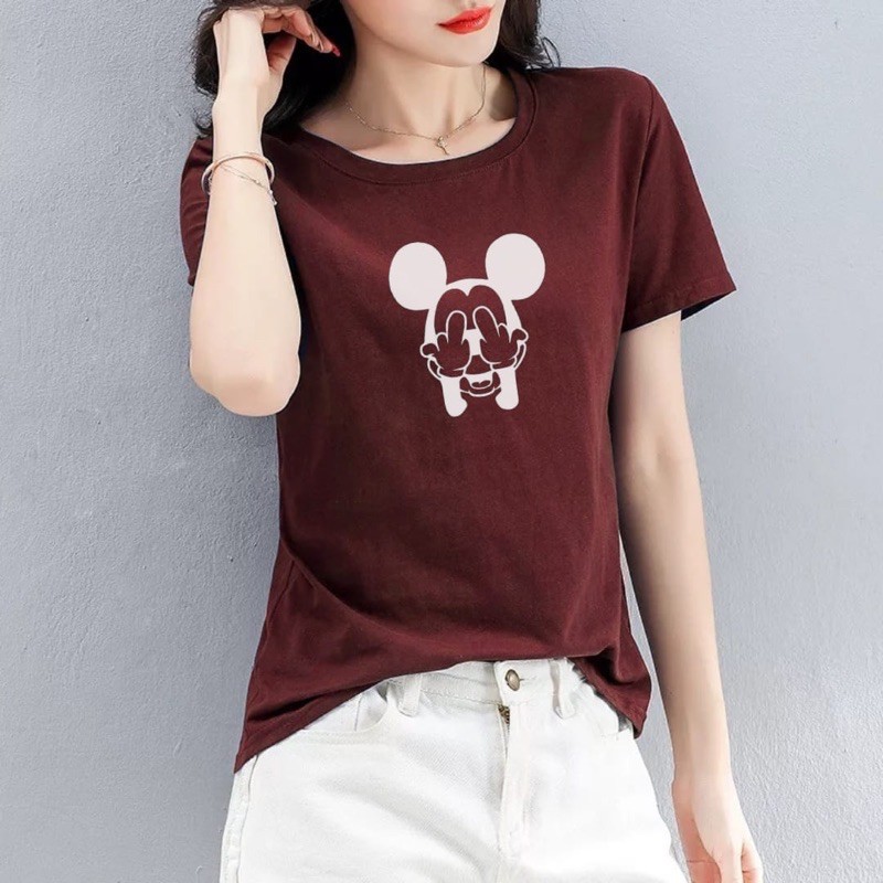 kaos wanita/kaos distro wanita mickey/kaos wanita murah/tshirt wanita/kaos distro