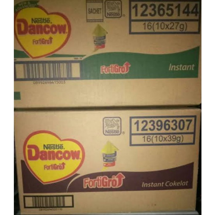 

Susu Dancow Nestle Cokelat Sachet Dus Karton Isi 16 Renteng @10 Sachet