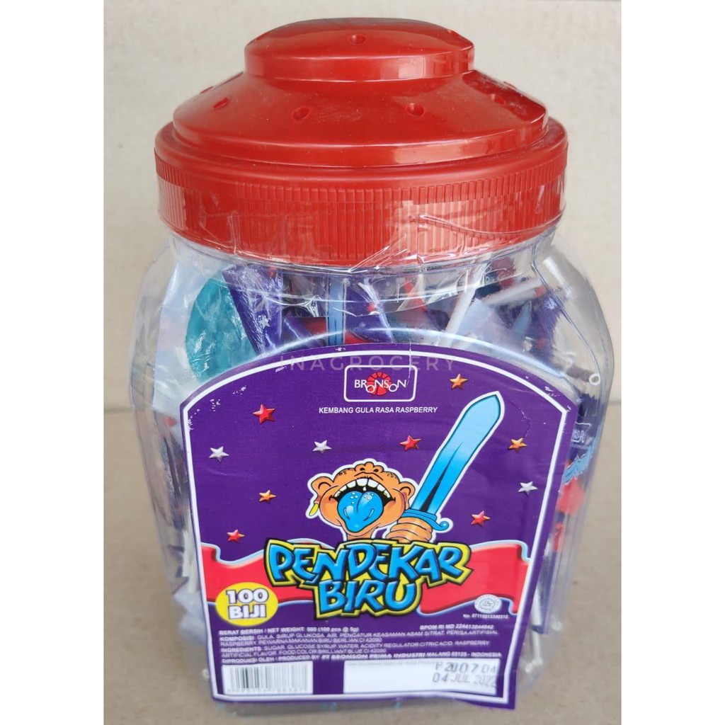 

PERMEN PENDEKAR BIRU TOPLES 500gr 100pcs