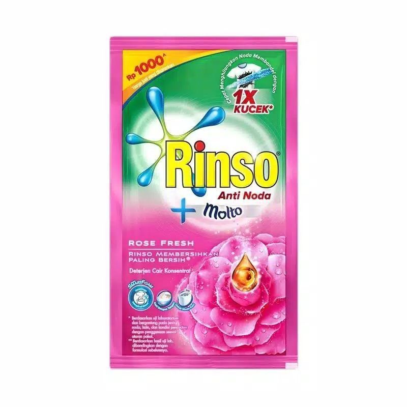 rinso cair deterjen rinso Molto cair 38ml