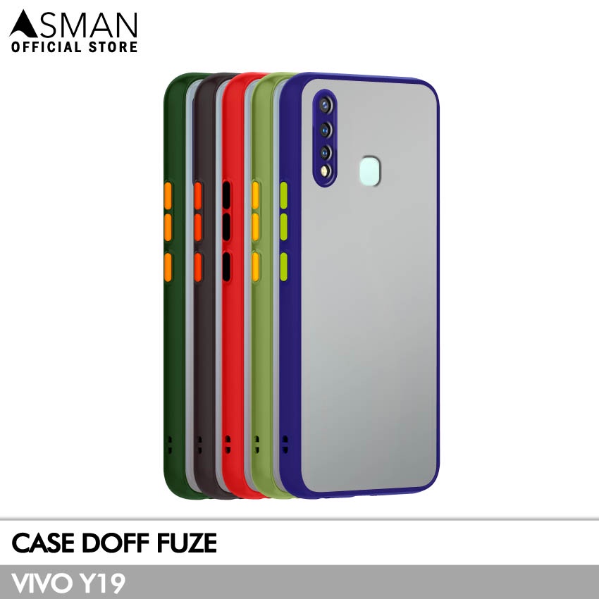 Asman Case Vivo Y19 Doff Fuze Premium Shield Protector