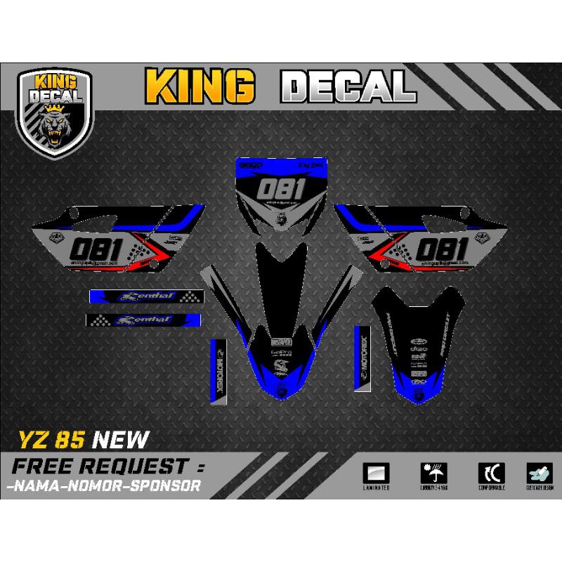 DECAL YZ NEW 85 DECAL YZ STRIPING YZ STIKER YZ NEW 85 25