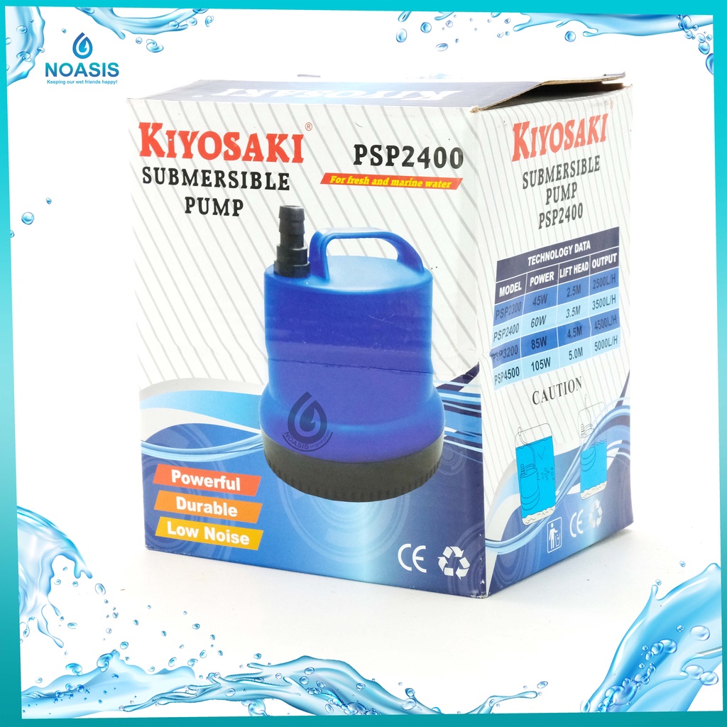 POMPA AIR CELUP POWER HEAD AQUARIUM KIYOSAKI PSP 2400 SUBMERSIBLE PUMP