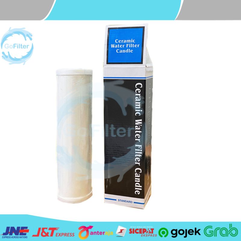FILTER KERAMIK 10 INCH / CERAMIC WATER FILTER CANDLE 10” / FILTER CERAMIC
