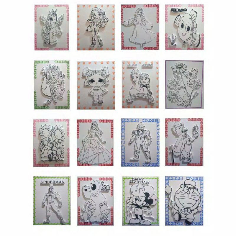 

styrofoam lukis 3 dimensi untuk anak anak isi 10
