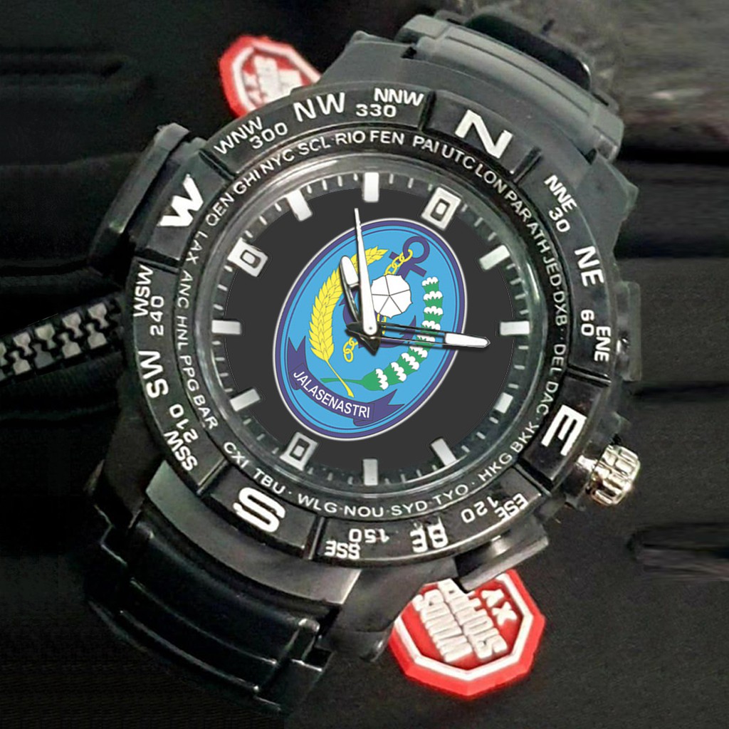 (EXCLUSIVE) Jam Tangan LOGO JALASENASTRI TNI Sport Bagus