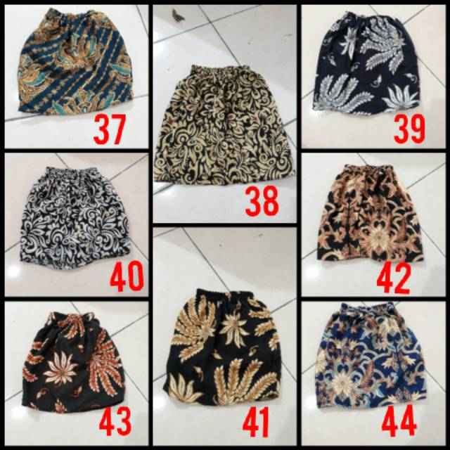 Rok batik anak bahan FOIL EMAS pinggang karet REAL PIC termurah produksi sendiri KeroncongBusana