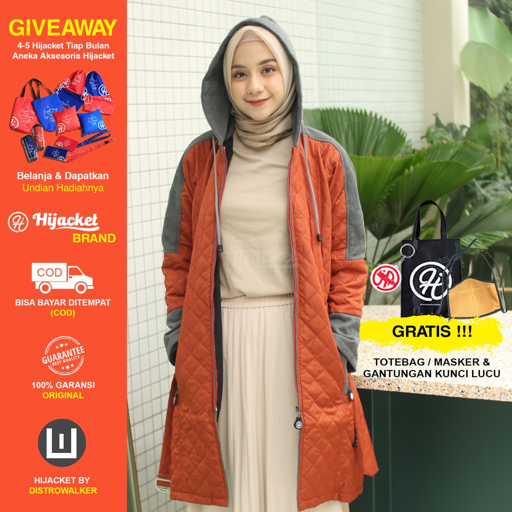 ✅ BELI 1 GRATIS 1 HIJACKET, TOTEBAG / MASKER & GANTUNGAN KUNCI ✅ HIJACKET QUEENBEE ORIGINAL