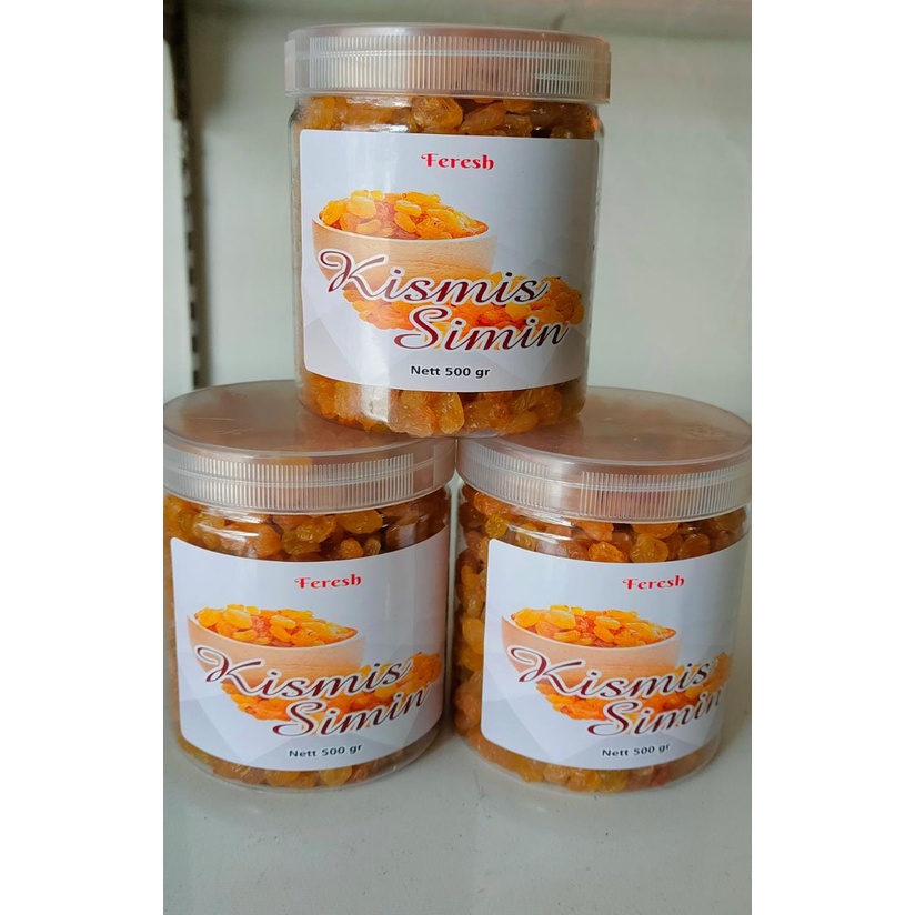 

SIMIN Kismis/Kismis Anggur Kristal Warna Emas Rasa Manis cocok untuk Oleh Oleh Haji dan Umroh