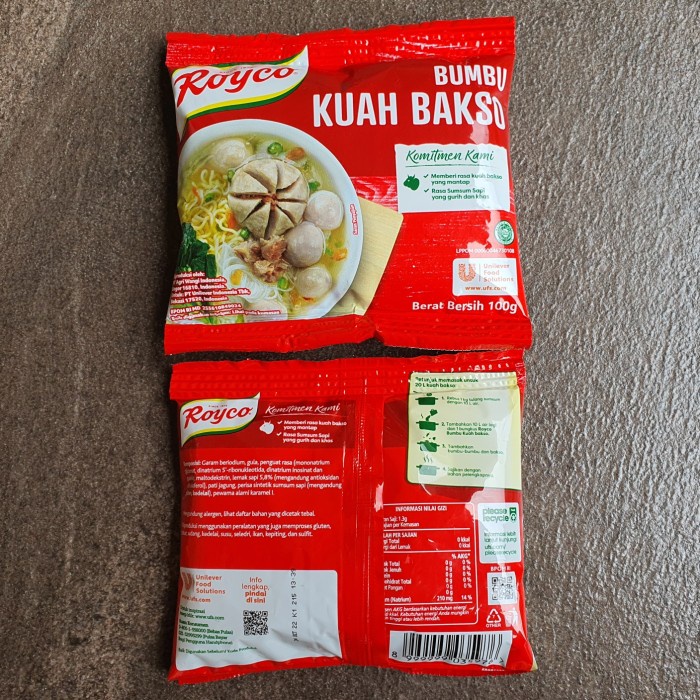 Jual Royco Bumbu Kuah Bakso Rasa Sumsum Sapi 100g Indonesia Shopee