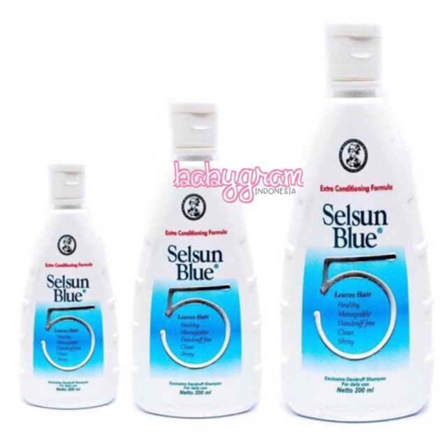 ORIGINAL BPOM Selsun Blue 5 Five Shampoo 50ml 120ml 200ml ml / Sampo Obat Anti Ketombe Dandruff